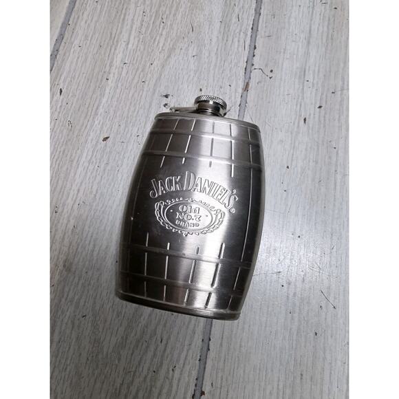 Jack Daniels Old No 7 Stainless Steel Flask 6Oz Bachelor Party Groom Gift - Picture 2 of 5